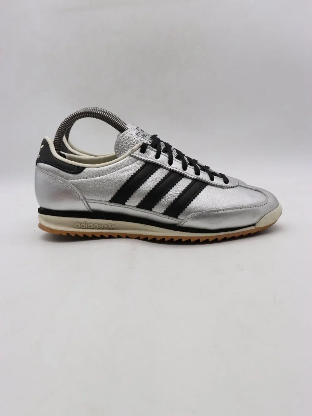 Adidas Originals SL72 OG Women’s 7.5 Sneakers Silver/Black Metallic Retro JH6363